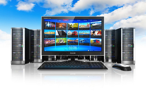 创意云计算 连接未来的蓝色彩云